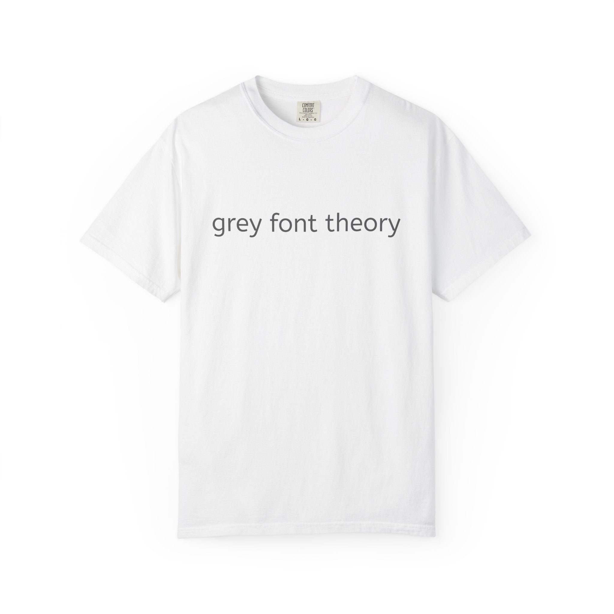 Grey Font Theory T-Shirt - Logo