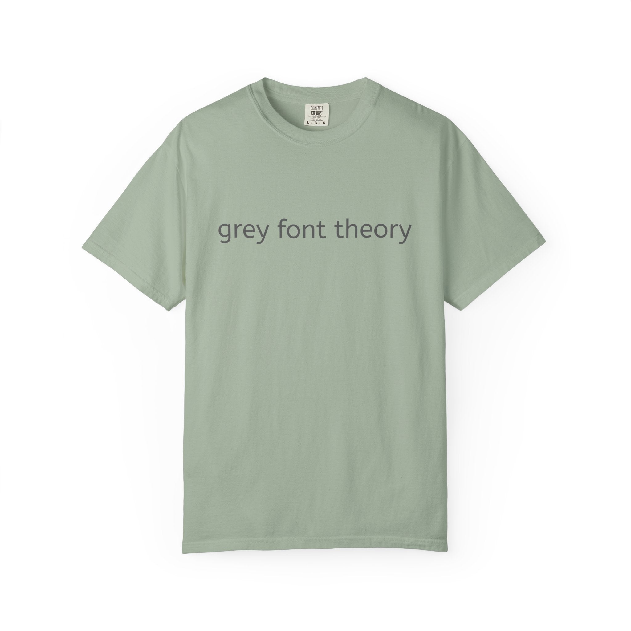 Grey Font Theory T-Shirt - Logo