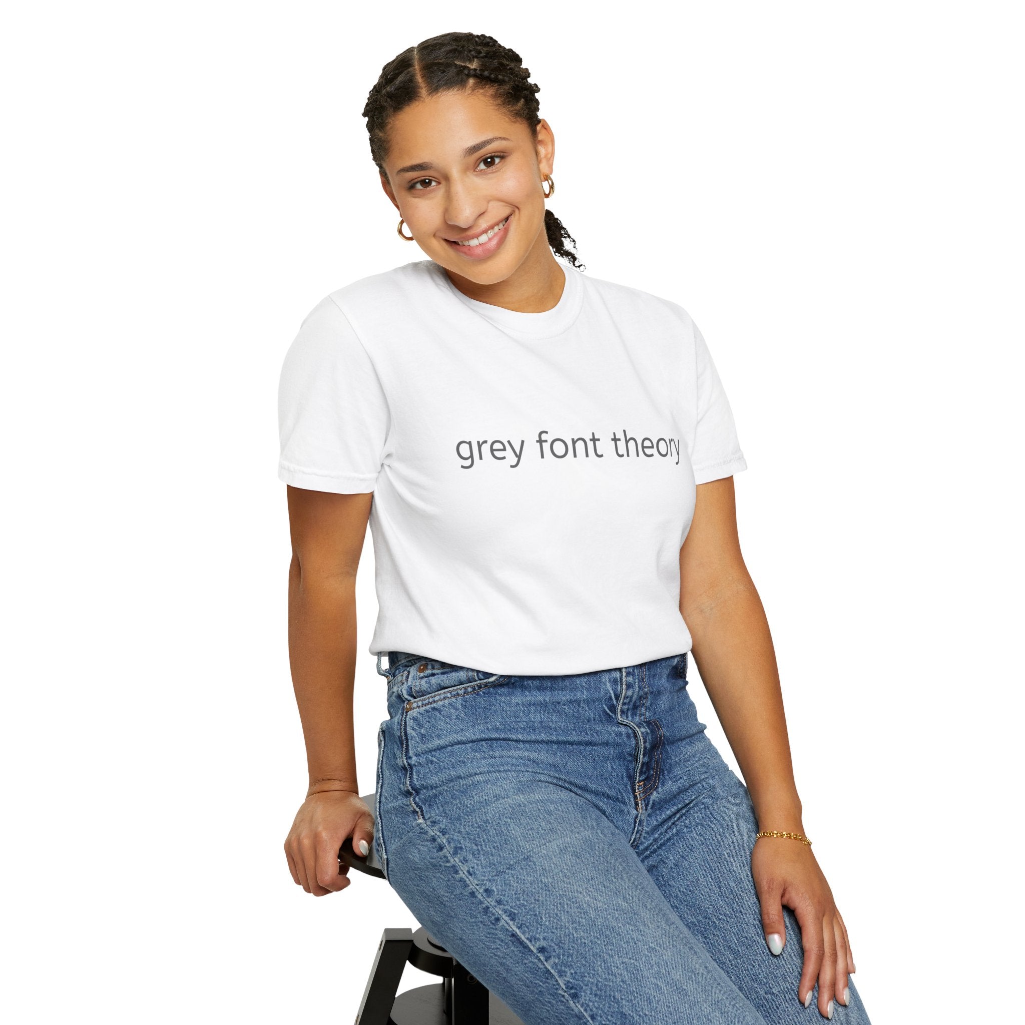 Grey Font Theory T-Shirt - Logo