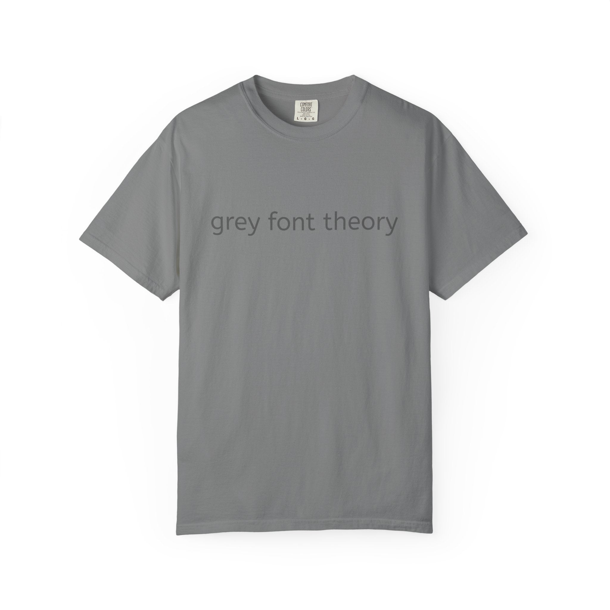Grey Font Theory T-Shirt - Logo