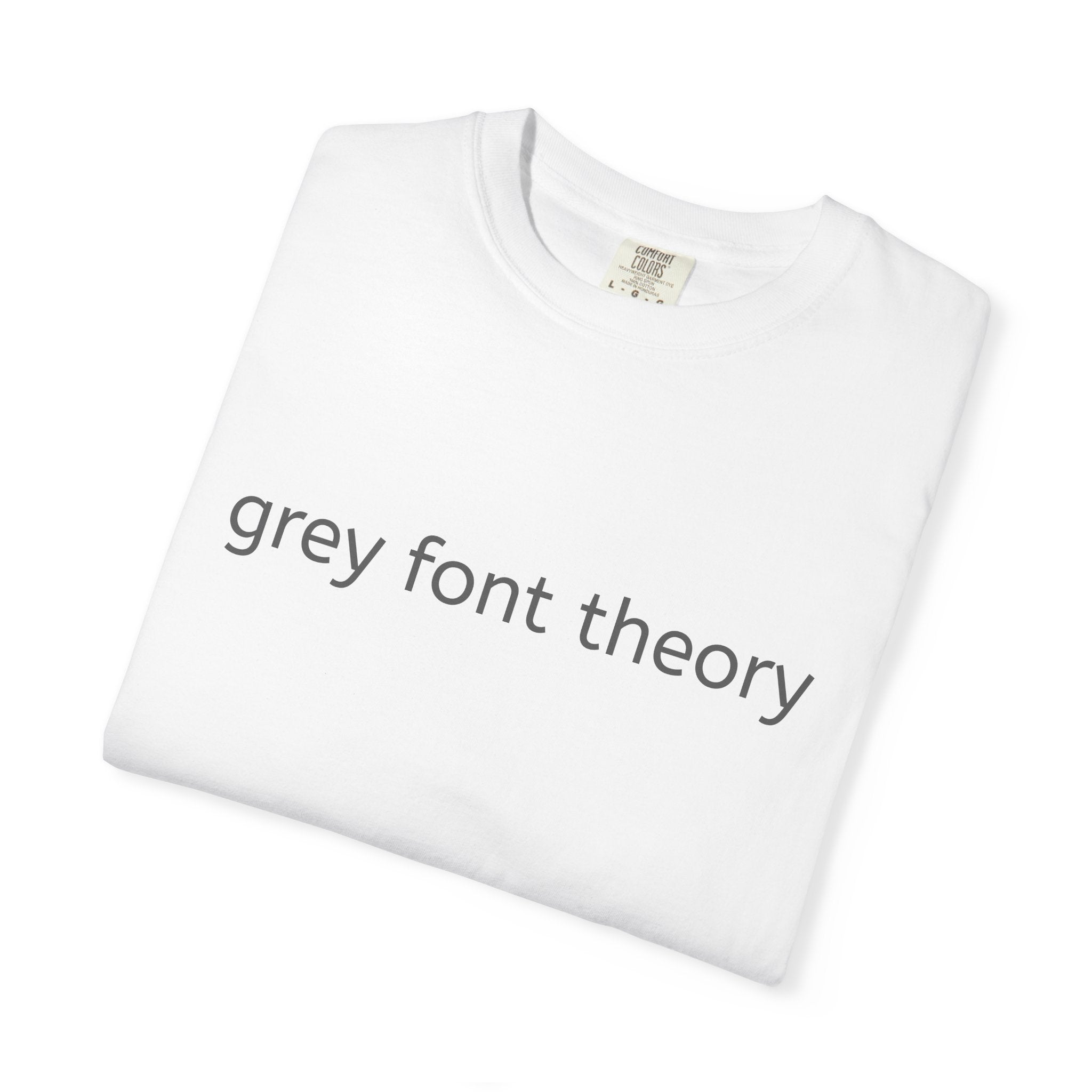 Grey Font Theory T-Shirt - Logo