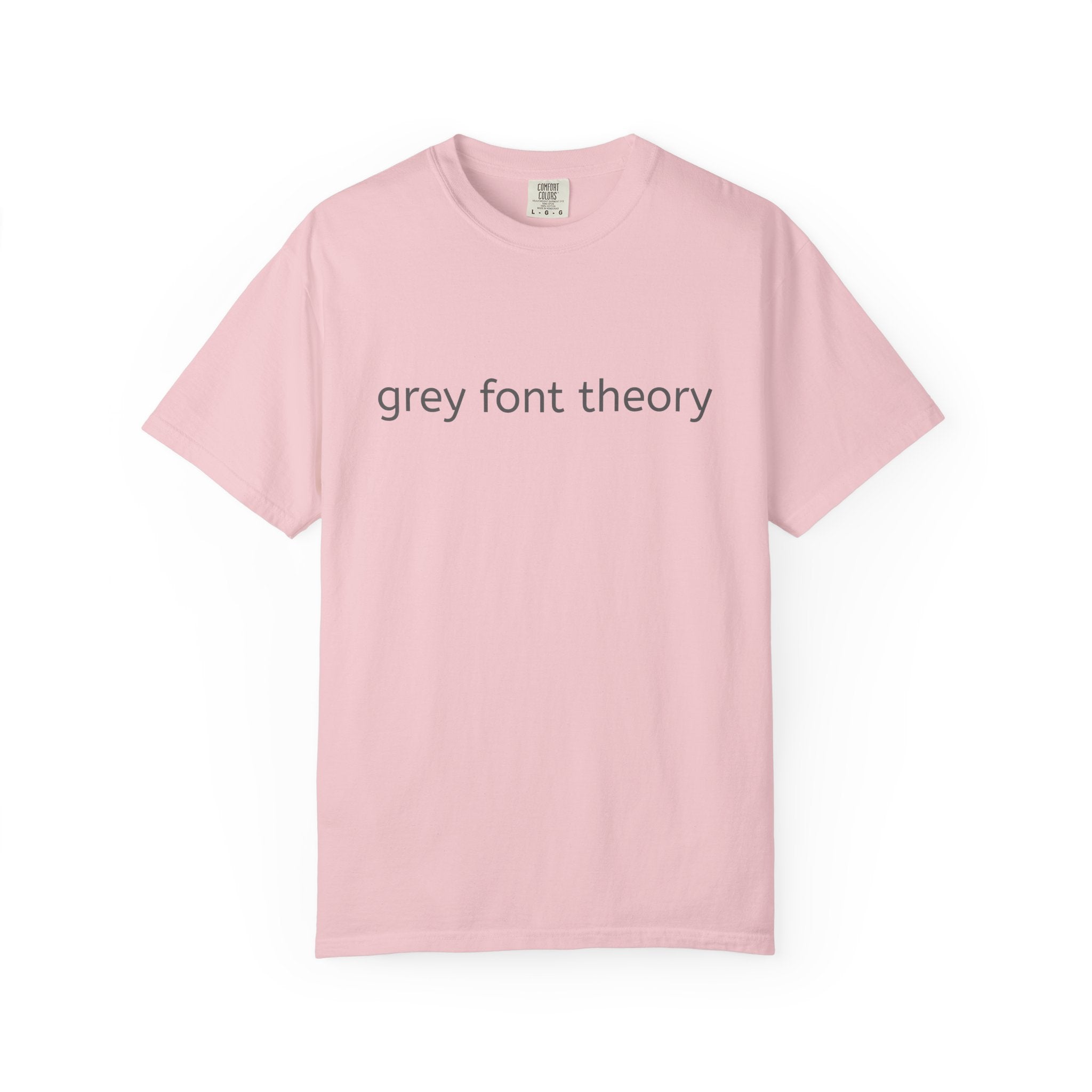 Grey Font Theory T-Shirt - Logo