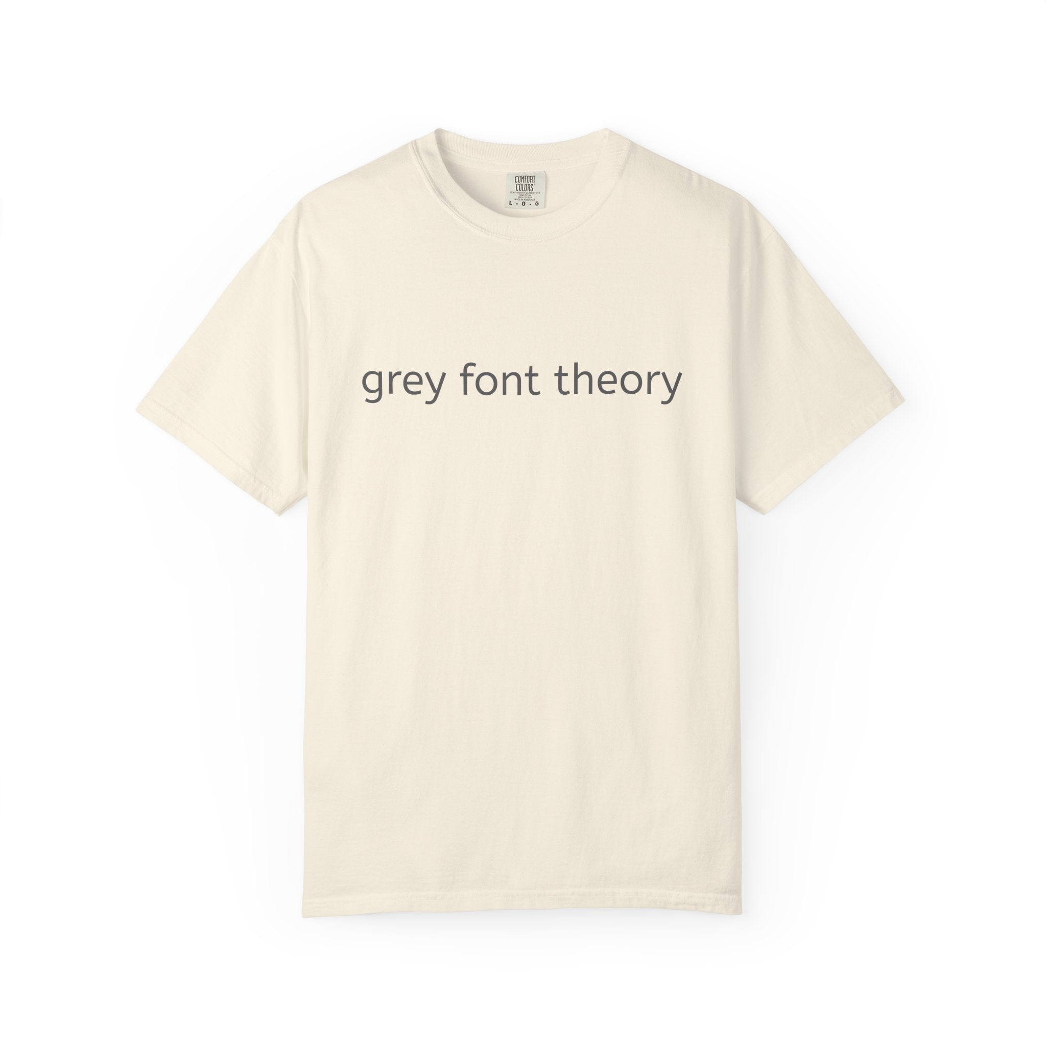 Grey Font Theory T-Shirt - Logo