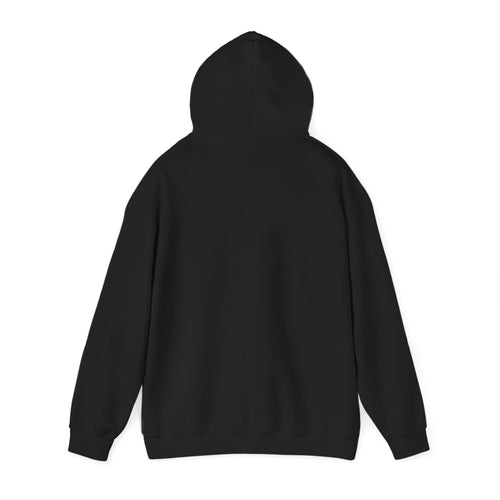 Grey Font Theory Hoodie — Minimal Black Rose Graphic Hooded Sweatshirt